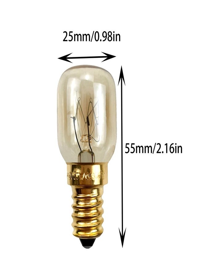 TAODAN 4PCS 25W T25 E14 Lamp Holder Oven Light Bulb Microwave Oven Light Bulb Home Appliance Light Bulb 360 Degree Beam Angle Suitable for Microwaves Ovens Sewing Machines - Image 4